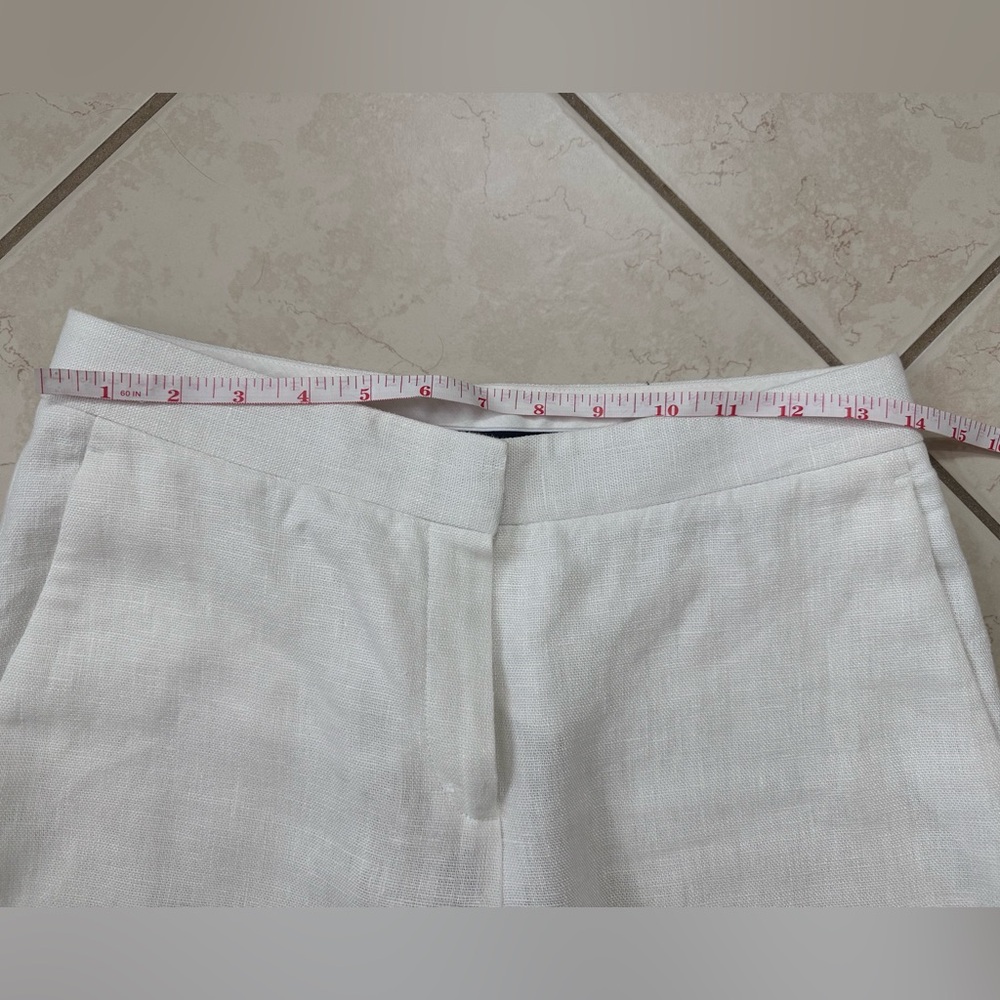 Theory Women’s White Linen Pants - Picture 8 of 8